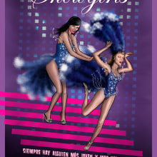 Showgirls for . Design, and Traditional illustration project by Fernando Fernández Torres - 06.21.2013