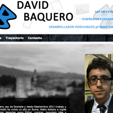 Portfolio - David Baquero. Un proyecto de Diseño, Programación y UX / UI de David Baquero González - 01.07.2013