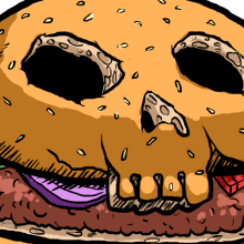 Killer burger. Un proyecto de Diseño e Ilustración tradicional de M.Tejedo - 06.07.2013