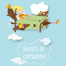Conta Contes. Design, and Traditional illustration project by Pere Gimenez Gracia - 07.12.2013
