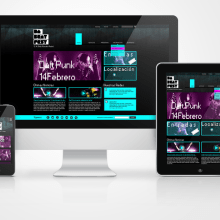 RWD for a Electronic Music Festival. Design, and UX / UI project by Aurora Sanz - 07.16.2013