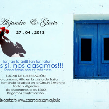 invitaciones boda- beach Dblanco. Un proyecto de  de crisy ulloa p. ulloa pastor - 21.07.2013