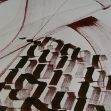 Caligrafia. Ilustração tradicional projeto de Alberto Luque - 27.07.2013