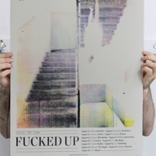Fucked Up tour poster. Design e Ilustração tradicional projeto de Münster Studio - 02.08.2013