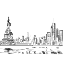 NYC LINE. Un proyecto de Diseño, Ilustración tradicional y Publicidad de mariona colom segura - 06.08.2013