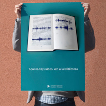 Poster para bibliotecas. Design, and Advertising project by Bombo Estudio - 08.09.2013
