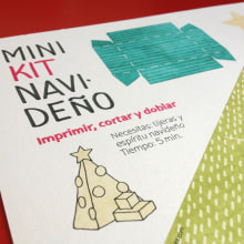 Mini kit Navideño. Design, and Traditional illustration project by Almudena Pérez - 08.27.2013