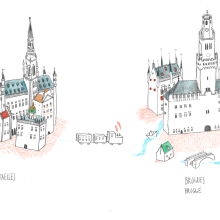 Bruxelles & Brugues. Un proyecto de Ilustración tradicional de Albert D. Arrayás - 29.08.2013