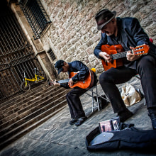 Música callejera. Fotografia projeto de Ismael Ortiz Escribano - 03.09.2013
