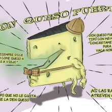 Don Queso Fuerte. Ilustração tradicional projeto de DAVID GIMENEZ RANEA - 06.09.2013