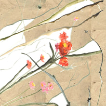 Cerezos. Ilustração tradicional projeto de Angélica López de la Manzanara - 18.09.2013