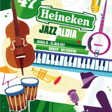 47 Heineken Jazzaldia. Un proyecto de Diseño, Ilustración tradicional y Publicidad de Leone - 11.09.2013
