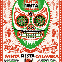 Santa Fiesta Calavera. Un proyecto de Diseño, Ilustración tradicional y Publicidad de Leone - 11.09.2013