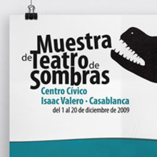 Cartel Muestra de Teatro de Sombras. Un proyecto de Diseño de Javier Vela - 18.09.2013