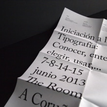 Cartel curso de tipografía. Un proyecto de Diseño de Dani Vázquez - 18.09.2013