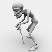Modelado Oldman W.I.P. 3D projeto de Jesús Bernalte - 29.10.2011