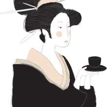 Tea Gesishas. Un proyecto de Diseño e Ilustración tradicional de Laura Minimalia - 28.09.2013