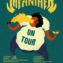 Japanther Tour Poster. Un proyecto de Diseño, Ilustración tradicional, Publicidad y Música de Banessa Millet - 01.10.2013