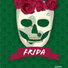 Frida (Posters). Design, and Traditional illustration project by Sergio Dengra - 10.01.2013