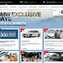 Web BMW Exclusive Days. Un proyecto de Programación de Saúl Berja Peña - 07.10.2013