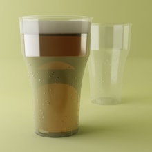 NOVO - Beer Glass. Design, and 3D project by J. Abel Romero Gallardo - 10.09.2013