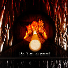 Don´t cremate yourself. Traditional illustration, and Advertising project by Joakin Villar - 10.30.2013