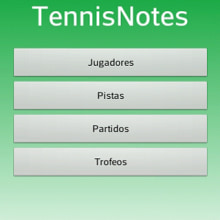 TennisNotes para Android. Programação  e Informática projeto de Francisco Pardo - 01.11.2013