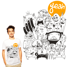 T-shirt YEAH. Design, and Traditional illustration project by Mickael Brana - 11.05.2013