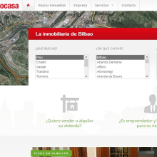 Inmobiliaria Bilbocasa. Programação , e UX / UI projeto de Asier Marqués - 05.11.2013