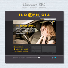 Indemnicia, disseny web. Un proyecto de  de Cristina Mallafré Comadran - 10.11.2013