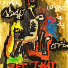 Homenaje a Basquiat. Ilustração tradicional projeto de Angélica López de la Manzanara - 11.11.2013