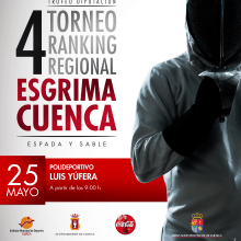 Cartel Torneo Regional de Esgrima. Design, and Photograph project by Paolo Ocaña - 11.14.2013
