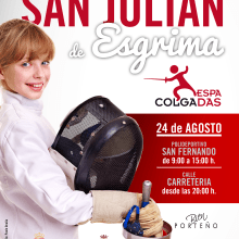 Cartel II Torneo de San Julian Esgrima. Design, Advertising, and Photograph project by Paolo Ocaña - 11.14.2013