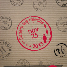 Cartel Contra la Violencia de Género. Design projeto de María Estrada-Nora Bustillo - 17.11.2013