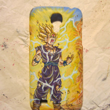 Son Gohan's mobile case. Design, Traditional illustration, Photograph, Film, Video, and TV project by Sara C. Rodríguez - 11.19.2013