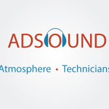 Adsound Company logo.. Design project by Danny Herrera - 11.20.2013