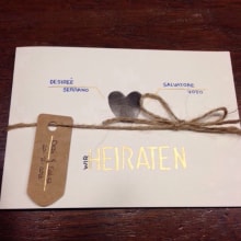 Invitación / Einladungskarte. Un proyecto de Diseño e Ilustración tradicional de Zaira Serrano Huergo - 22.11.2013