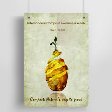 International Compost Awareness Week. Poster. Design e Ilustração tradicional projeto de Anna H - 24.11.2013