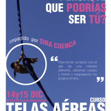 Telas Aéreas Sira Cuenca. Design, Traditional illustration, and Advertising project by Emilio Rubio Arregui - 11.24.2013