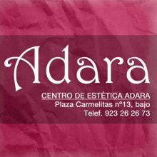 Imagen Adara, Centro de Estética. Un proyecto de Diseño y Publicidad de Patricia Sánchez Santos - 24.11.2013