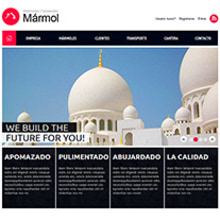 Mármoles. Diseño web. Design, and Programming project by Alex - 03.23.2013