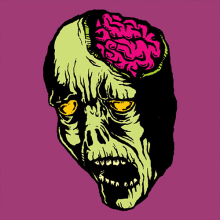 Zombie Stickers. Design, and Traditional illustration project by -K ʘ ͜ ʘ - 11.24.2013