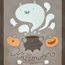 Halloween Poster. Un proyecto de Ilustración tradicional de Érika G. Eguía - 29.10.2013