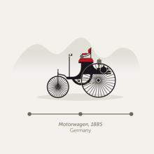History of the Automobile. Design, and Traditional illustration project by Raquel Jove - 11.25.2013