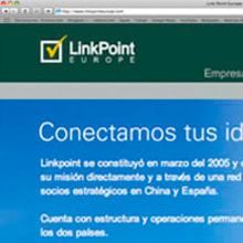 Web Linkpoint Europe. Un projet de Design  , et Programmation de Jessica Peña Moro - 27.11.2006