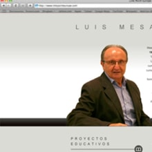 Web Luis Mesa. Een project van  Ontwerp y Programmeren van Jessica Peña Moro - 27.04.2013