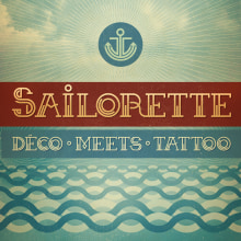 Sailorette - Free Font. Design, Graphic Design, T, and pograph project by mimetica - 11.27.2013