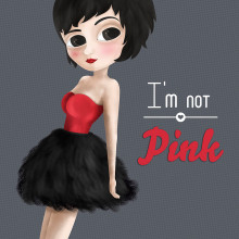 I'm not Pink. Design, and Traditional illustration project by Ainara García Miguel - 11.28.2013