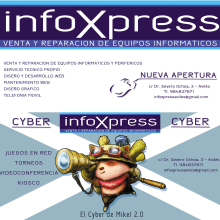 Publicidad InfoXpress. Design, and Advertising project by Eva María Gascón Cruz - 11.30.2013