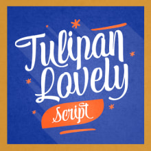 Tulipán Script Typography - New Release! Available on Myfonts. Ilustração tradicional projeto de Felipe Calderón Arteaga - 02.12.2013